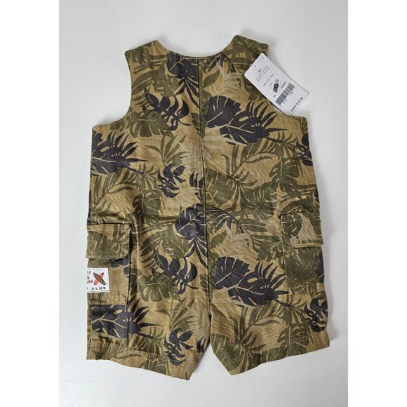 Carters Unisex 3 Month Baby Jungle Print Romper Little Beach Bum Collection - Picture 2 of 7